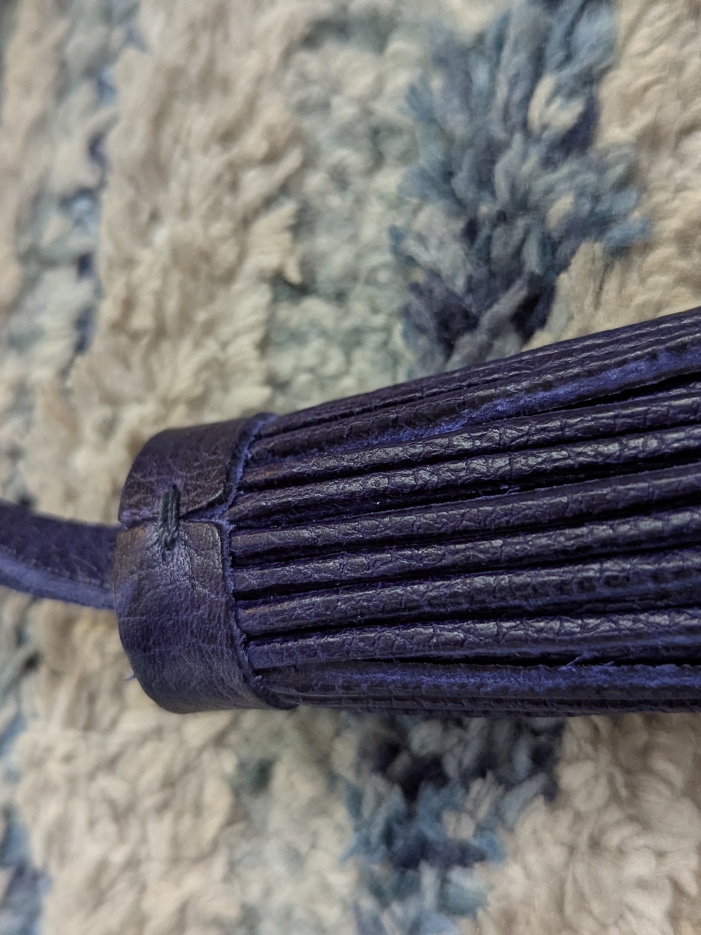 Portland Leather Goods Pom Tassel in Cobalt New w/ Original Packaging - Picture 9 of 10